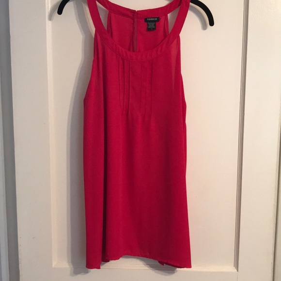 torrid Tops - Torrid Hot Pink Halter plus size